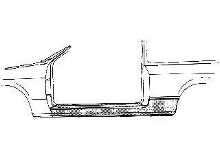 Накладка порога VAN WEZEL 1854102