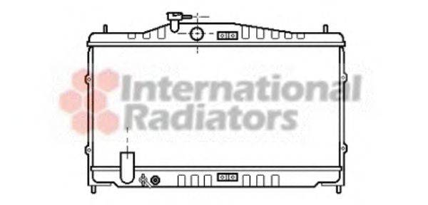 Радиатор, охлаждение двигателя VAN WEZEL 25002060