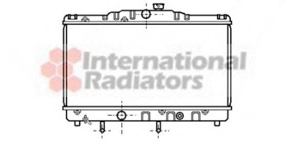 Радиатор, охлаждение двигателя VAN WEZEL 53002116
