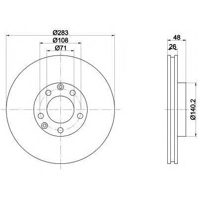 Тормозной диск TEXTAR 92064500
