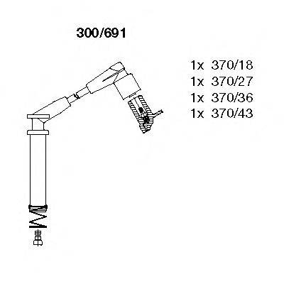 Комплект проводов зажигания BREMI 300/691