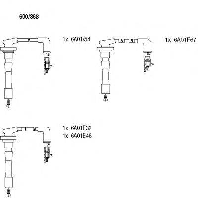 Комплект проводов зажигания BREMI 600368