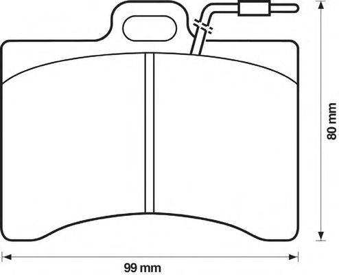 Комплект тормозных колодок, дисковый тормоз QH Benelux 2251