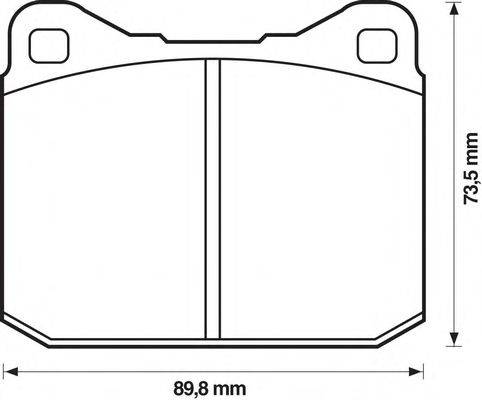 Комплект тормозных колодок, дисковый тормоз OPTIMAL 9618