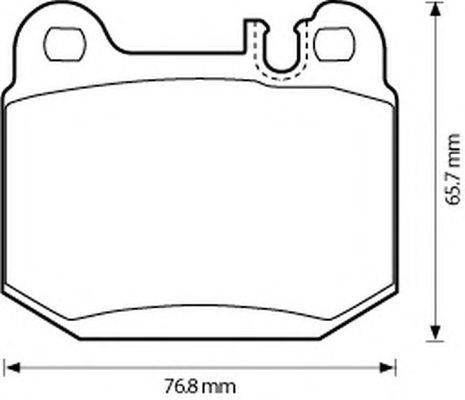 Комплект тормозных колодок, дисковый тормоз REMSA 201440