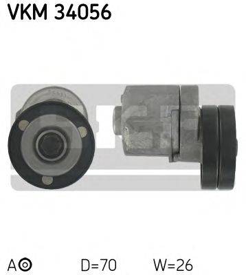 Натяжной ролик, поликлиновой  ремень SKF VKM34056