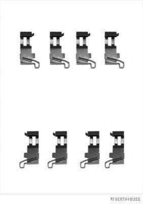 Комплектующие, колодки дискового тормоза HERTH+BUSS JAKOPARTS J3666002