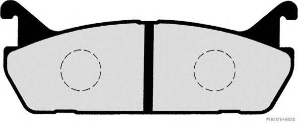 Комплект тормозных колодок, дисковый тормоз HERTH+BUSS JAKOPARTS 21559