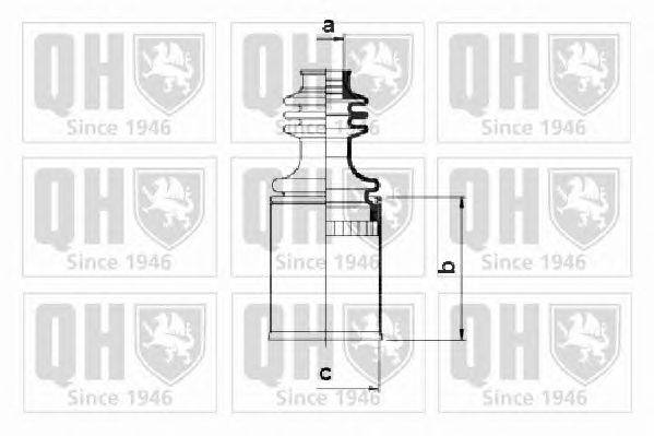 Комплект пылника, приводной вал QUINTON HAZELL QJB205