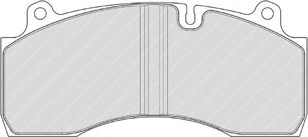 Комплект тормозных колодок, дисковый тормоз FERODO FCV1815BFE