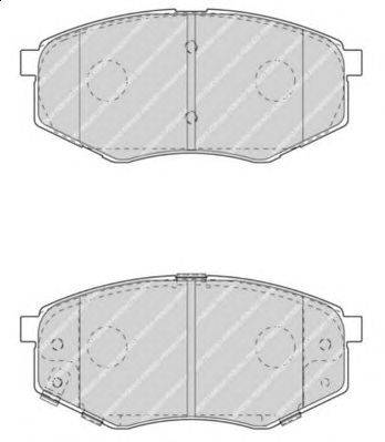 Комплект тормозных колодок, дисковый тормоз FERODO 25187