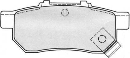 Комплект тормозных колодок, дисковый тормоз FERODO FDB778