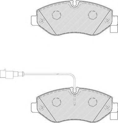 Комплект тормозных колодок, дисковый тормоз FERODO FVR4053