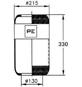 Кожух пневматической рессоры CF GOMMA 96534