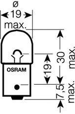 Лампа накаливания, фонарь указателя поворота; Лампа накаливания, фонарь указателя поворота OSRAM 5009