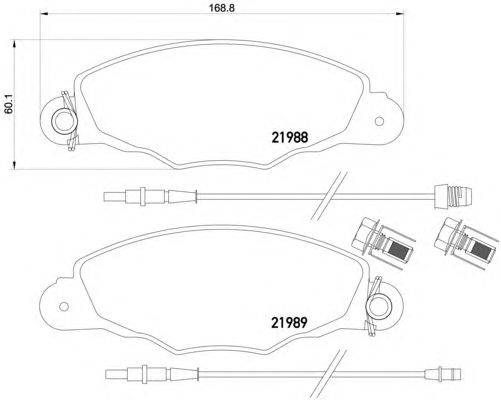 Комплект тормозных колодок, дисковый тормоз MINTEX MDB2106