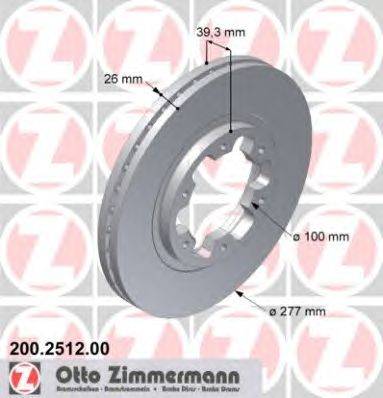 Тормозной диск ZIMMERMANN 200251200