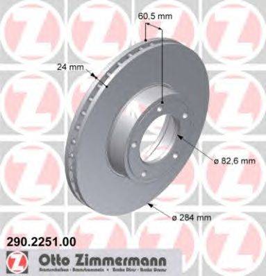 Тормозной диск ZIMMERMANN 290.2251.00