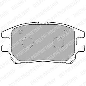 Комплект тормозных колодок, дисковый тормоз DELPHI LP1768