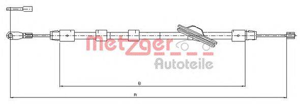 Трос, стояночная тормозная система METZGER 10.9439