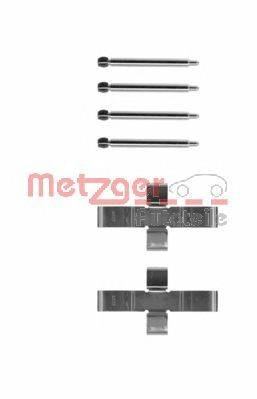 Комплектующие, колодки дискового тормоза METZGER 109-1004