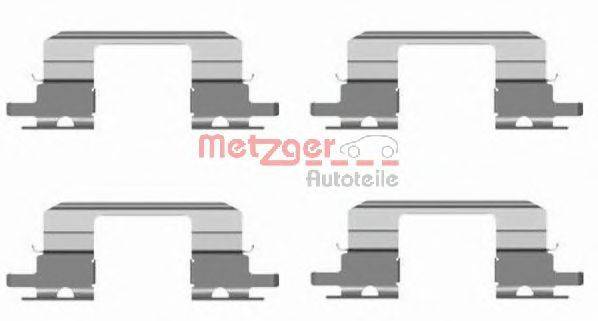 Комплектующие, колодки дискового тормоза METZGER 1091672