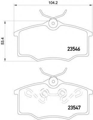 Комплект тормозных колодок, дисковый тормоз RHIAG 76357