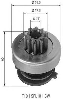 Ведущая шестерня, стартер MAGNETI MARELLI 940113020166