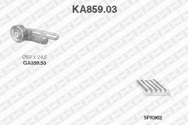 Поликлиновой ременный комплект SNR KA859.03