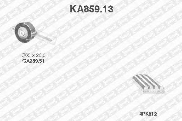 Поликлиновой ременный комплект SNR KA859.13