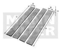 Фильтр, воздух во внутренном пространстве MANN-FILTER CU 81 000-4
