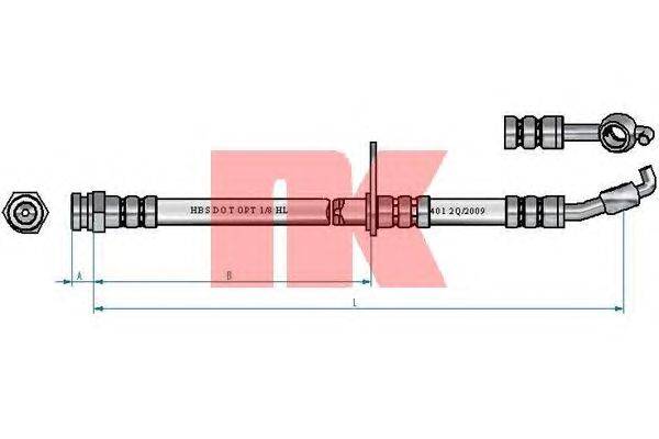 Тормозной шланг NK 853274