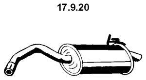 Глушитель выхлопных газов конечный EBERSPÄCHER 17920