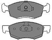 Комплект тормозных колодок, дисковый тормоз MAPCO 6612