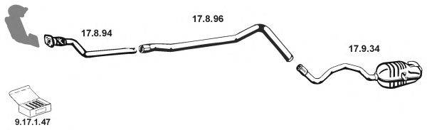 Система выпуска ОГ EBERSPÄCHER 132300