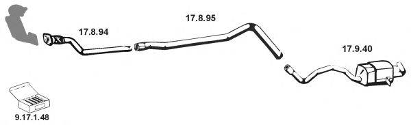 Система выпуска ОГ EBERSPÄCHER 132286