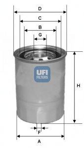 Топливный фильтр UFI 2432700