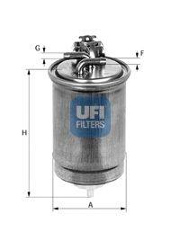 Топливный фильтр UFI 2441500
