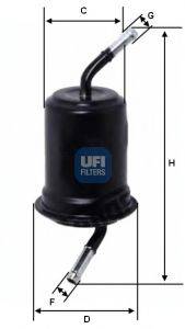 Топливный фильтр UFI 31.520.00