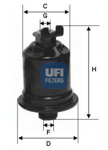 Топливный фильтр UFI 31.579.00