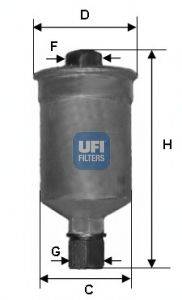 Топливный фильтр UFI 31.659.00