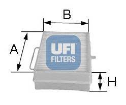 Фильтр, воздух во внутренном пространстве UFI 53.066.00
