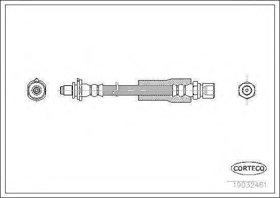 Тормозной шланг CORTECO 19032461