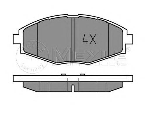 Комплект тормозных колодок, дисковый тормоз MEYLE 23241