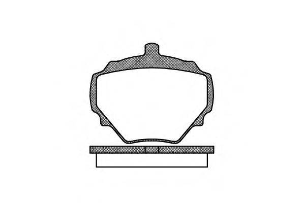 Комплект тормозных колодок, дисковый тормоз ROADHOUSE 20400