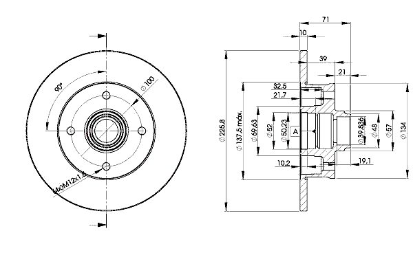 Тормозной диск ICER 78BD3393
