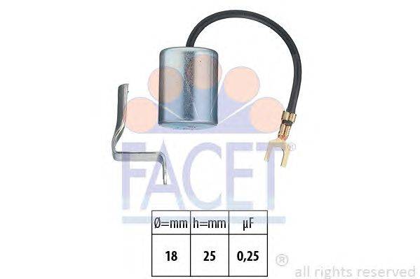 Конденсатор, система зажигания FACET 0.0617