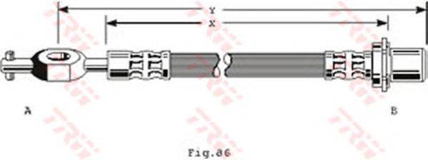 Тормозной шланг TRW PHD235