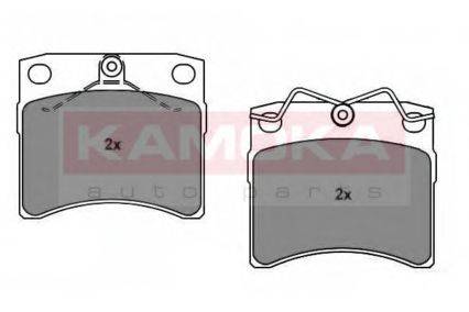 Комплект тормозных колодок, дисковый тормоз KAMOKA 1011444