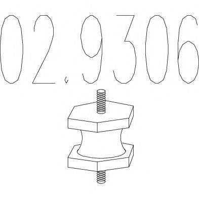 Уплотнительное кольцо, труба выхлопного газа MTS 02.9306
